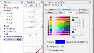 Linear Function Basic with Geogebra