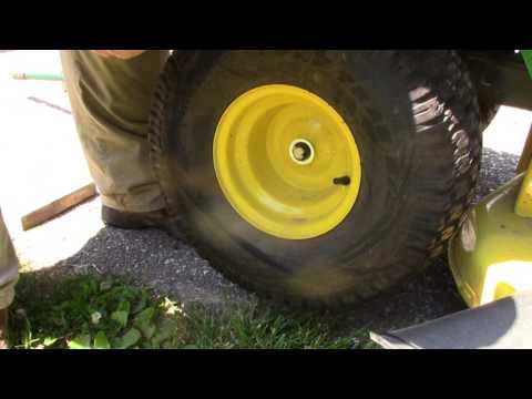 How to Remove Front and Rear Tires from John Deere S240 Lawn Tractor How to Remove Front and Rear Tires from John Deere S240 Lawn Tractor