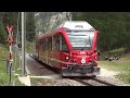 Rhätische Bahn - Die Bernina Bahn mit ABe 812 Allegra Triebwagen zwischen Tirano und St. Moritz