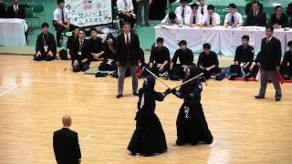 2015 関東学生剣道優勝大会 準決勝 日体大vs 中大 中三副大