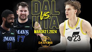 Dallas Mavericks vs Utah Jazz   Game Highlights | March 21, 2024 | FreeDawkins