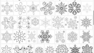 Christmas Baking Stencils using Free Patterns on Rapid Resizer