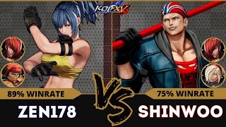 KOF XV⭐ZEN178 (Iori/Ralf/Leona) vs SHINWOO (Iori/Billy/Ash)⭐Ranked Match - 01/25