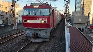 【貨物】金太郎EH500-34　コンテナ輸送　南越谷駅通過