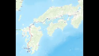 青春18 普通电车5天纵断日本全程直播挑战 JR最南端-广岛 Japan Cross-Country Journey By Seishun 18 - Makurazaki-Hiroshima Pt2