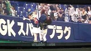 080528 オリックス戦 ネッピーとリプシーご紹介。