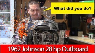 1962 Johnson 28 hp Carb \u0026 Fuel Pump rebuild