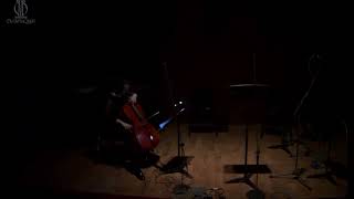 Feedback Cello, excerpt with contact mic \u0026 transducer. Yulia Migunova // Miles Jefferson Friday