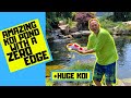 Amazing Koi Pond With Zero Edge | Negative Edge