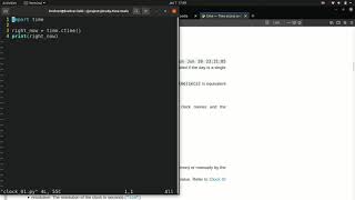 Intro to Python chapter 1.1, Building a clock