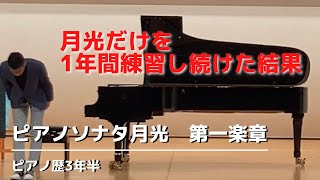 月光第一楽章を素人が一年間練習し続けた結果