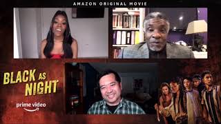 Asjha Cooper and Keith David Interview for Amazon's Black As Night