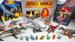 Unboxing NEW Jurassic World Dominion Mini Dinosaurs! Giganotosaurus, Pyroraptor, T-Rex, Mosasaurus