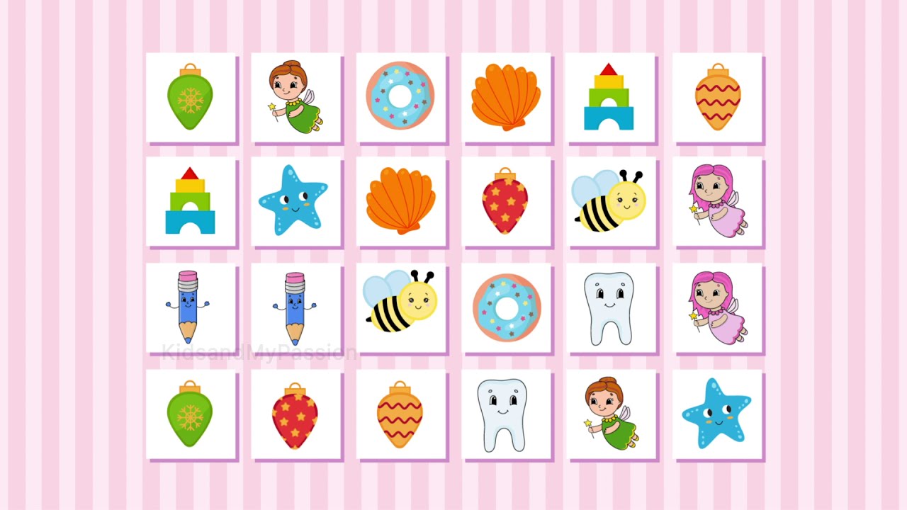 Visual Memory Game Challenge For Kids Youtube