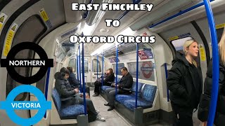 LONDON UNDERGROUND JOURNEY | East Finchley to Oxford Circus