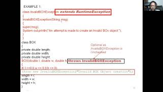 Userdefined Exceptions in Java