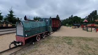 Motorhome at Wenecja, the largest narrow guage railway museum in Europe.