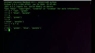 Python - Strings, Tuples, Concatenation