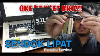 KALIAN KUDU WAJIB PUNYA, SENDOK LIPAT PORTABLE SURVIVAL... OKE BANGET BRO!!!