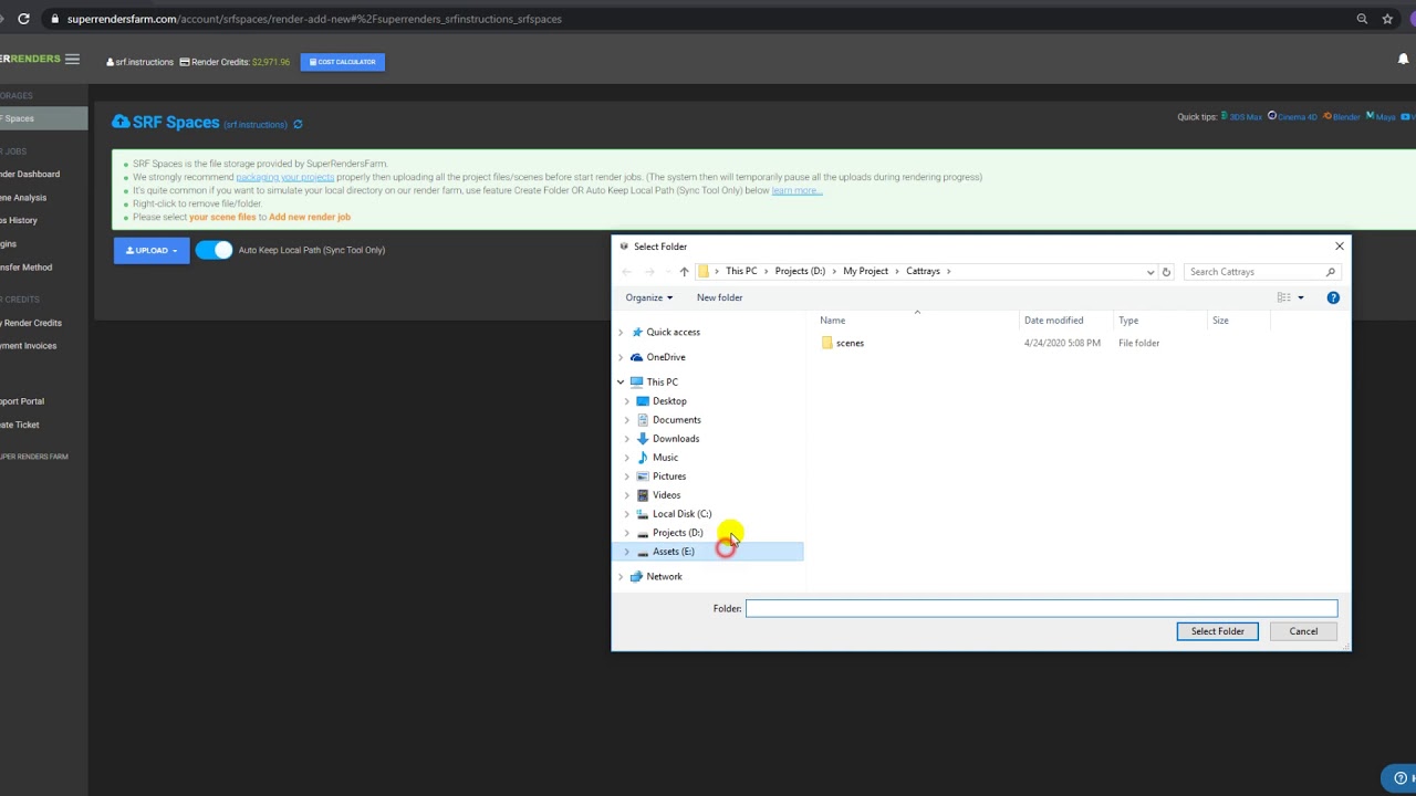 How To Use Sync Tool Superrendersfarm Youtube