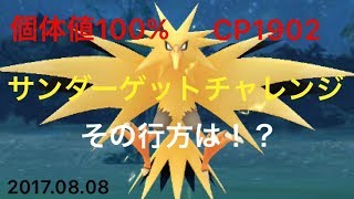 【ポケモンGO レイド 伝説 番外編】個体値100%サンダーゲットチャレンジ（ノーカット）