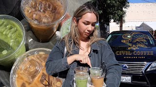 trying coffee and matcha spots - ep. 1 (Los Angeles, CA)