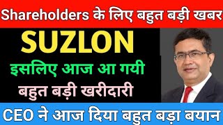 SUZLON ENERGY LATEST NEWS | SUZLON ENERGY | MARKET SUPPORT