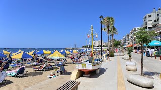 Chania - beach, old town and venetian harbour in Chania