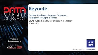 TUE1b. Keynote: Business Intelligence Becomes Continuous Intelligence for Digital Business