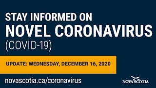 Update COVID-19 for Nova Scotians: Wednesday, December 16
