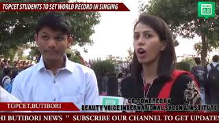 TGPCET STUDENTS TO SET GUINNESS WORLD RECORD IN SINGING IN BUTIBORI