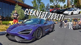 Milpitas Exotic Meet September 2021! Custom McLaren 765LT Shows Up at Exotics Meet!