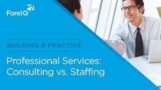 Difference between staffing and services