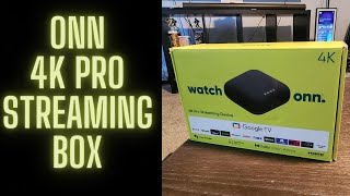 Onn 4K Pro Streaming Box Live Unboxing |