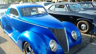 1937 ELECTRIC BLUE FORD 3 WINDOW COUPE