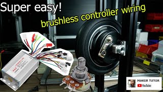 How to wire Brushless Electric scooter / eBike controller ( 10K potentiometer Speed control )