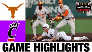 #24 Texas vs Cincinnati Highlights | 2024 Big 12 Baseball Championships | NCAA B
