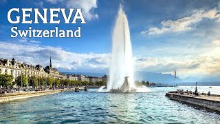 🇨🇭 Walking in GENEVA 4K, Switzerland