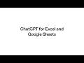 Introducing ChatGPT for Excel and Google Sheets