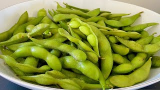 Edamame Recipe 盐水毛豆，这样煮冷冻毛豆和新鲜的毛豆一样，颜色翠绿