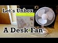 Unboxing (& Assembly): Fine Elements 12” Oscillating Desk Fan (Model COL1021)