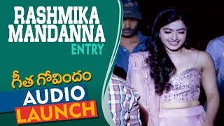 Rashmika Mandanna Entry At Geetha Govindam Audio Launch | Vijay Deverakonda | Parasuram