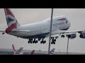 crazy short take offs 2 empty ba 747s during pilot strike 10 sept 2019