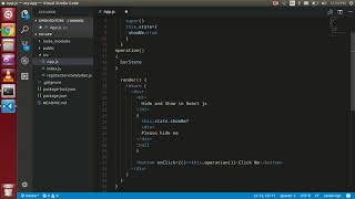 React Js - how to hide and show element