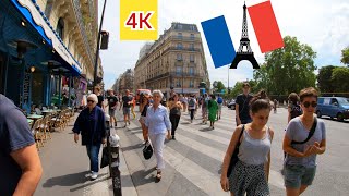 ⁴ᴷ Paris summer walk 🇫🇷 People are chilling in the parks 4K