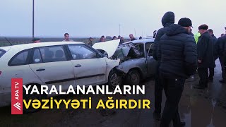 Cəlilabadda ağır qəza: ölən və yaralananlar var - APA TV