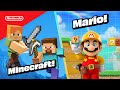 It’s Building Time with Minecraft and Mario! 🧱🟩🟪🟥 | @playnintendo