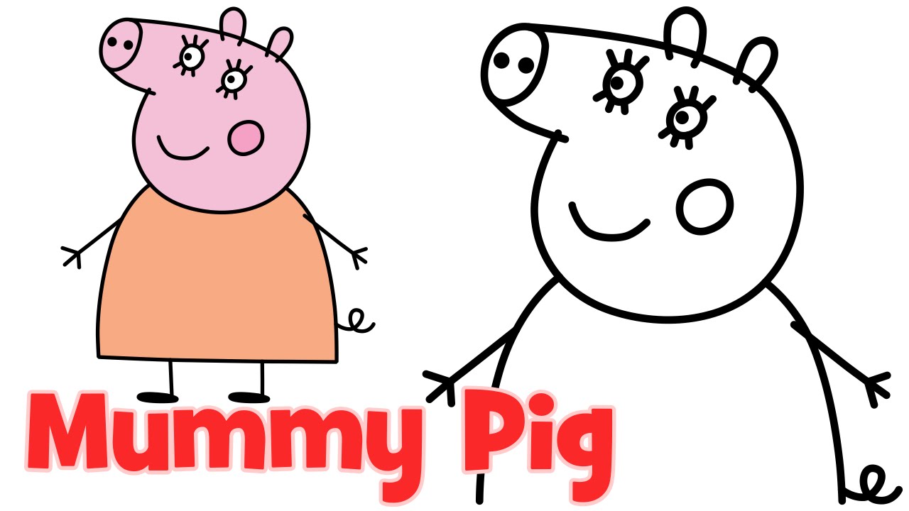 Mummy Pig Peppa Pig Drawing Easy