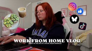 work from home VLOG: day in the life of a social media manager