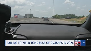 THP says failing to yield was top cause of crashes in 2024